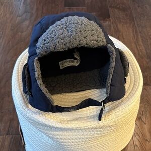 Navy and Gray Winter Hat